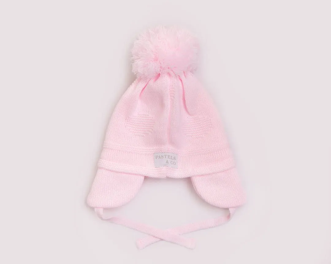 AW23 Pastels & Co Baby Kindred Pink Pom Pom Hat