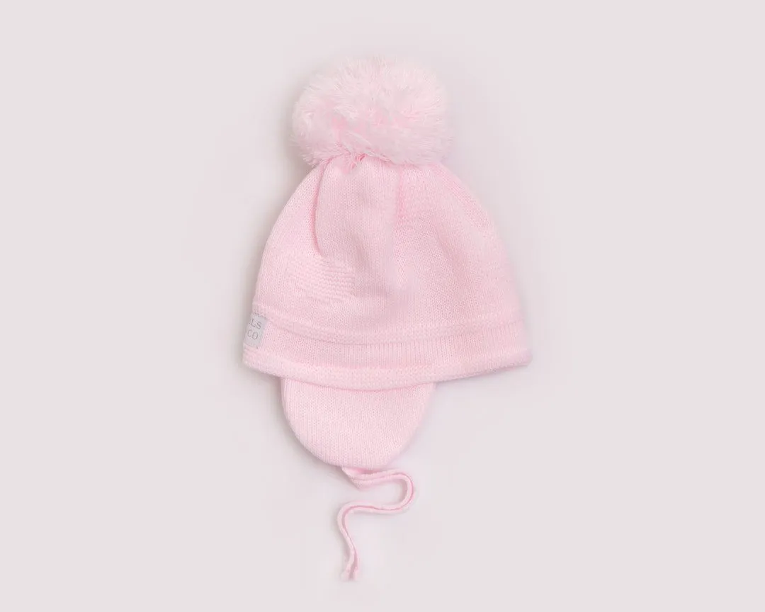 AW23 Pastels & Co Baby Kindred Pink Pom Pom Hat