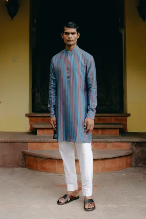 Azure blue kurta set