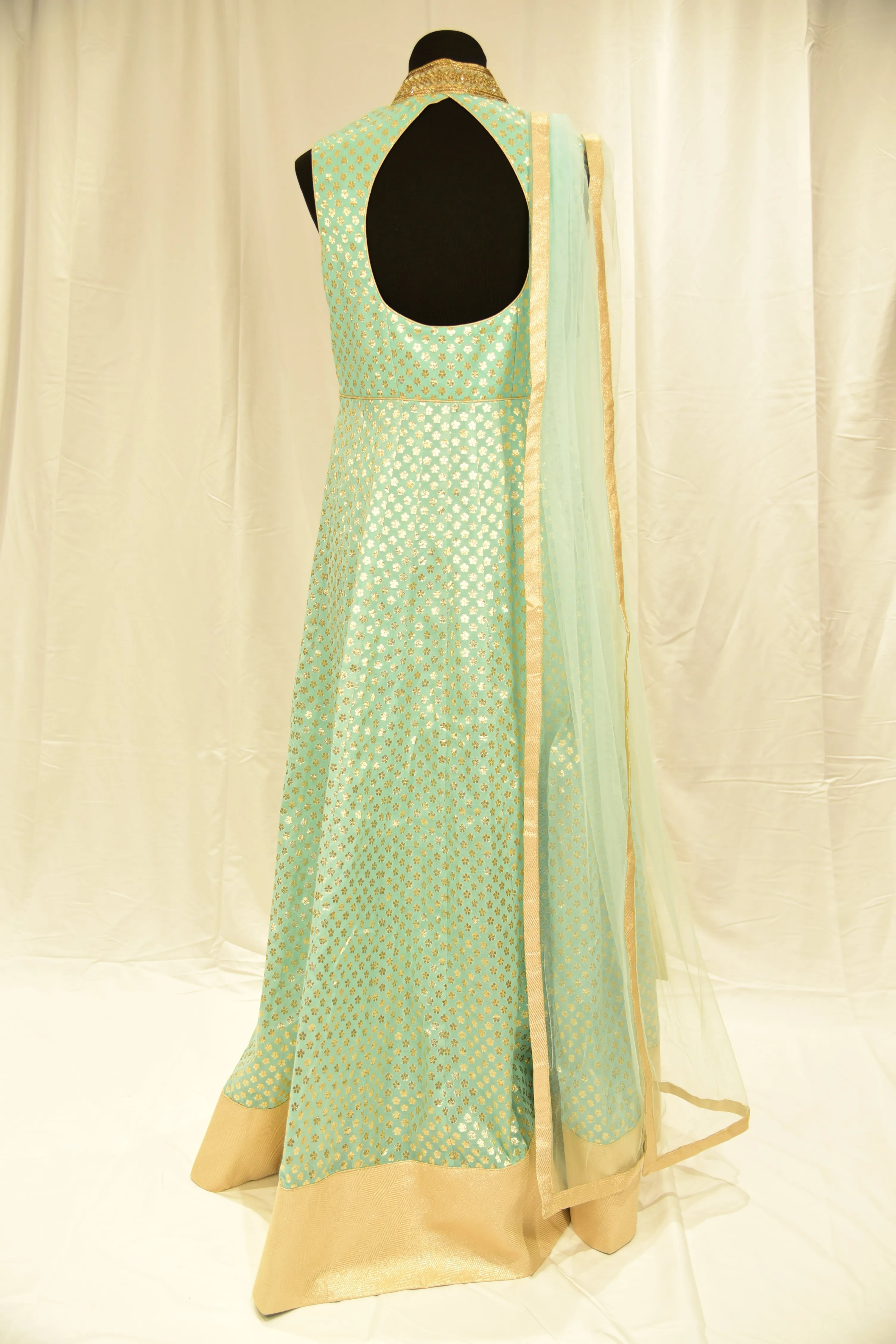 Baby Blue anarkali gown