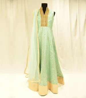 Baby Blue anarkali gown