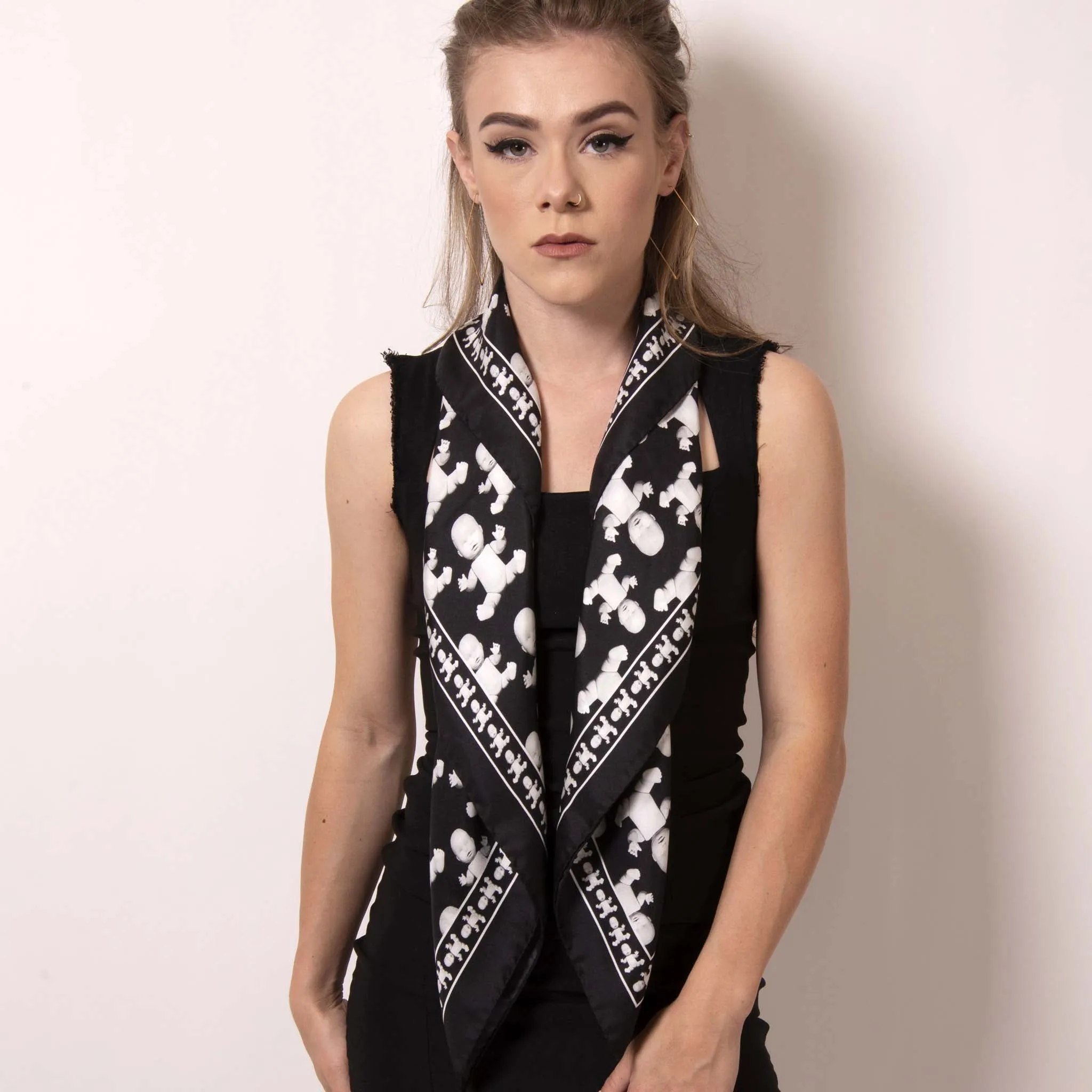 Baby Pop, Medium Square Silk Twill Scarf