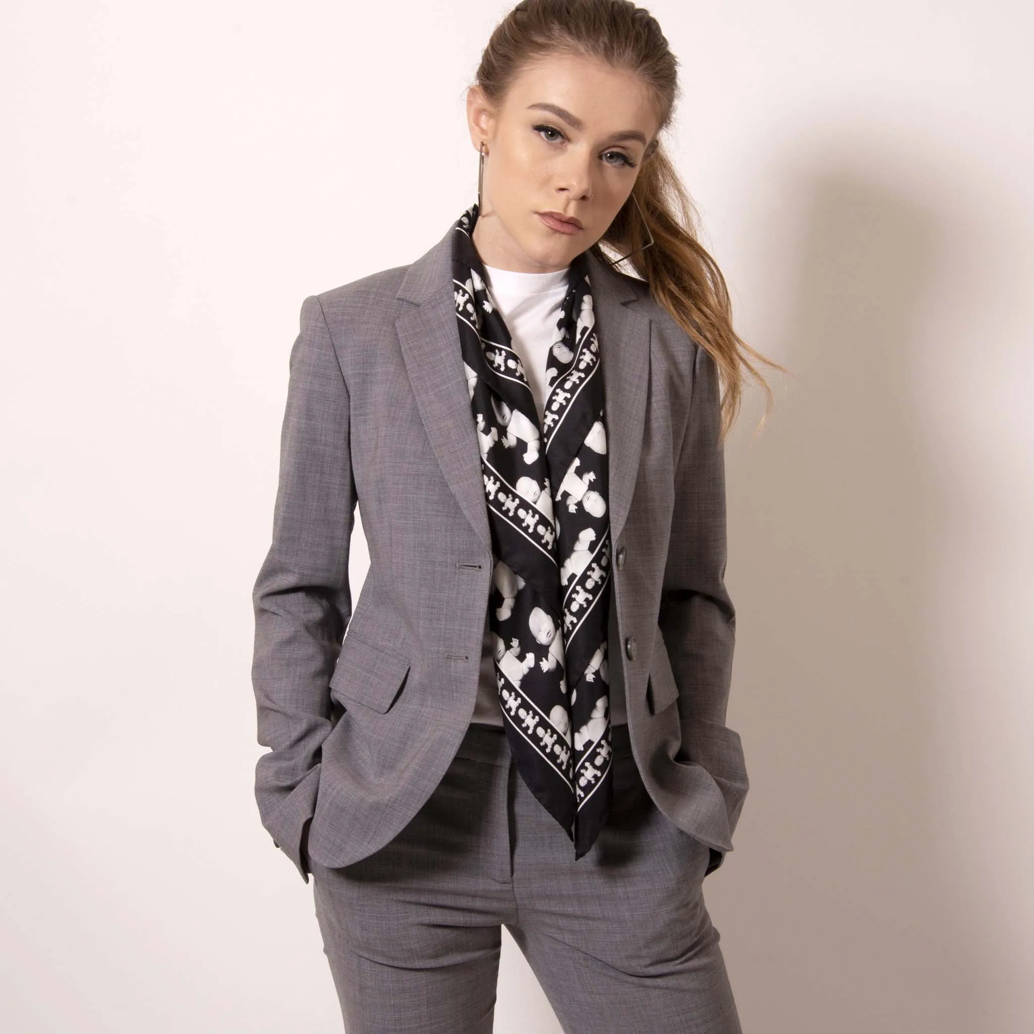 Baby Pop, Medium Square Silk Twill Scarf