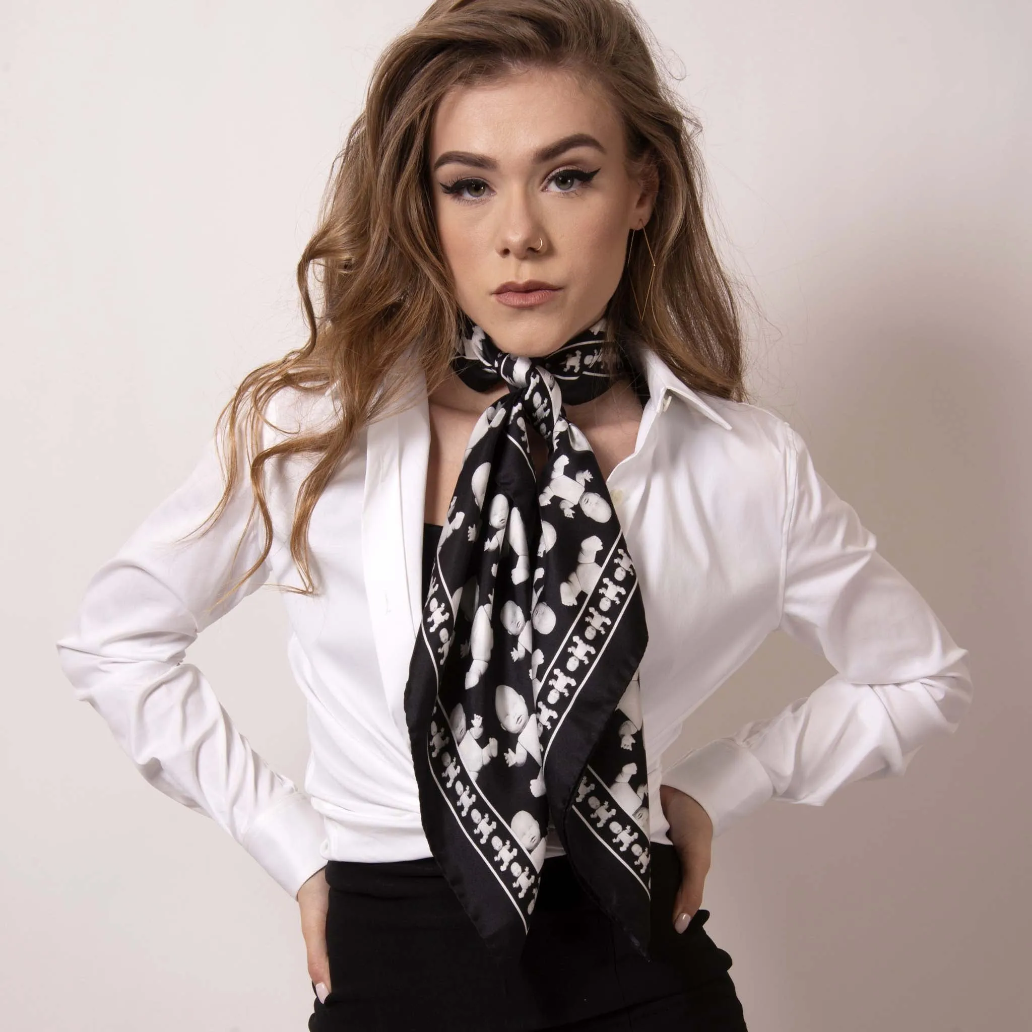 Baby Pop, Medium Square Silk Twill Scarf