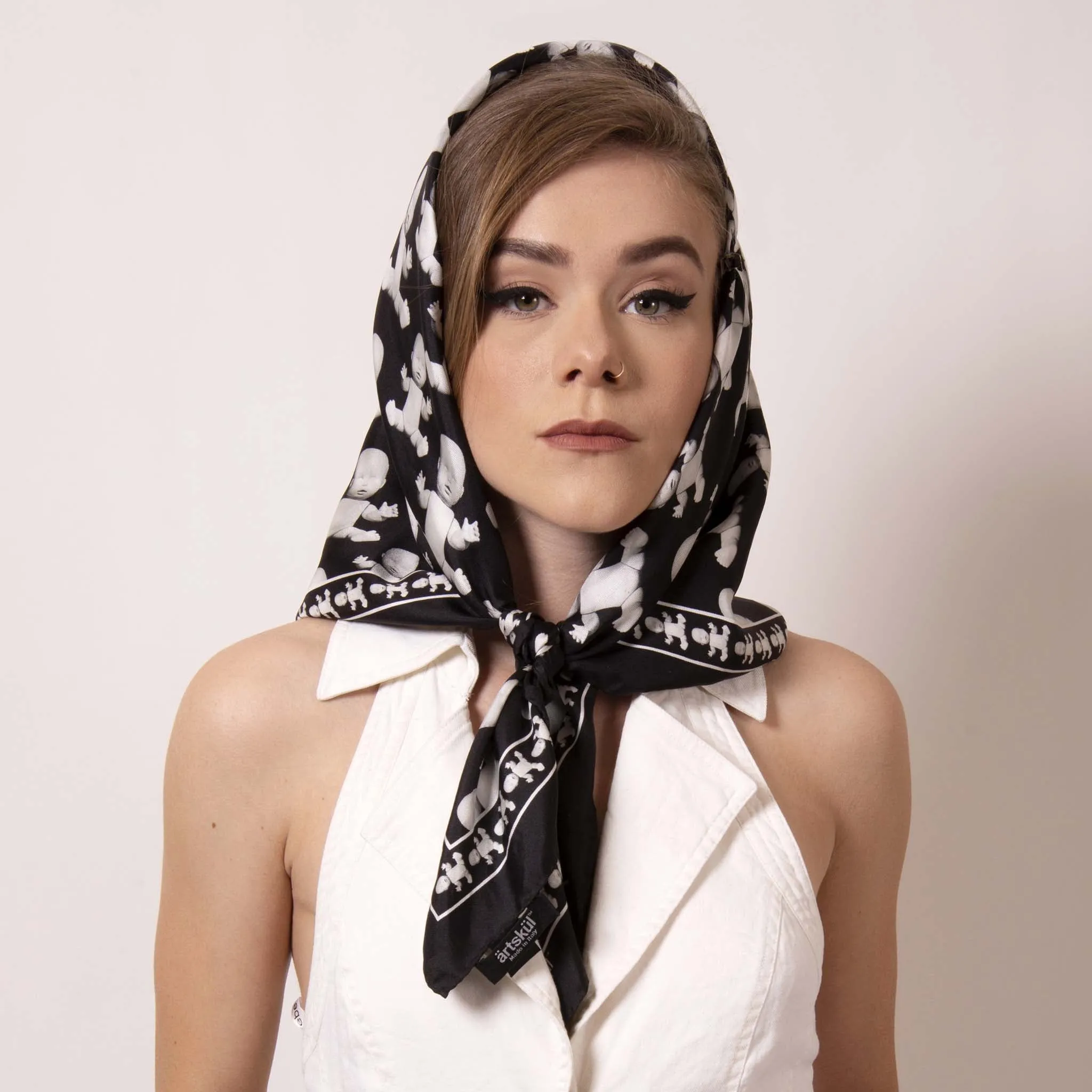 Baby Pop, Medium Square Silk Twill Scarf