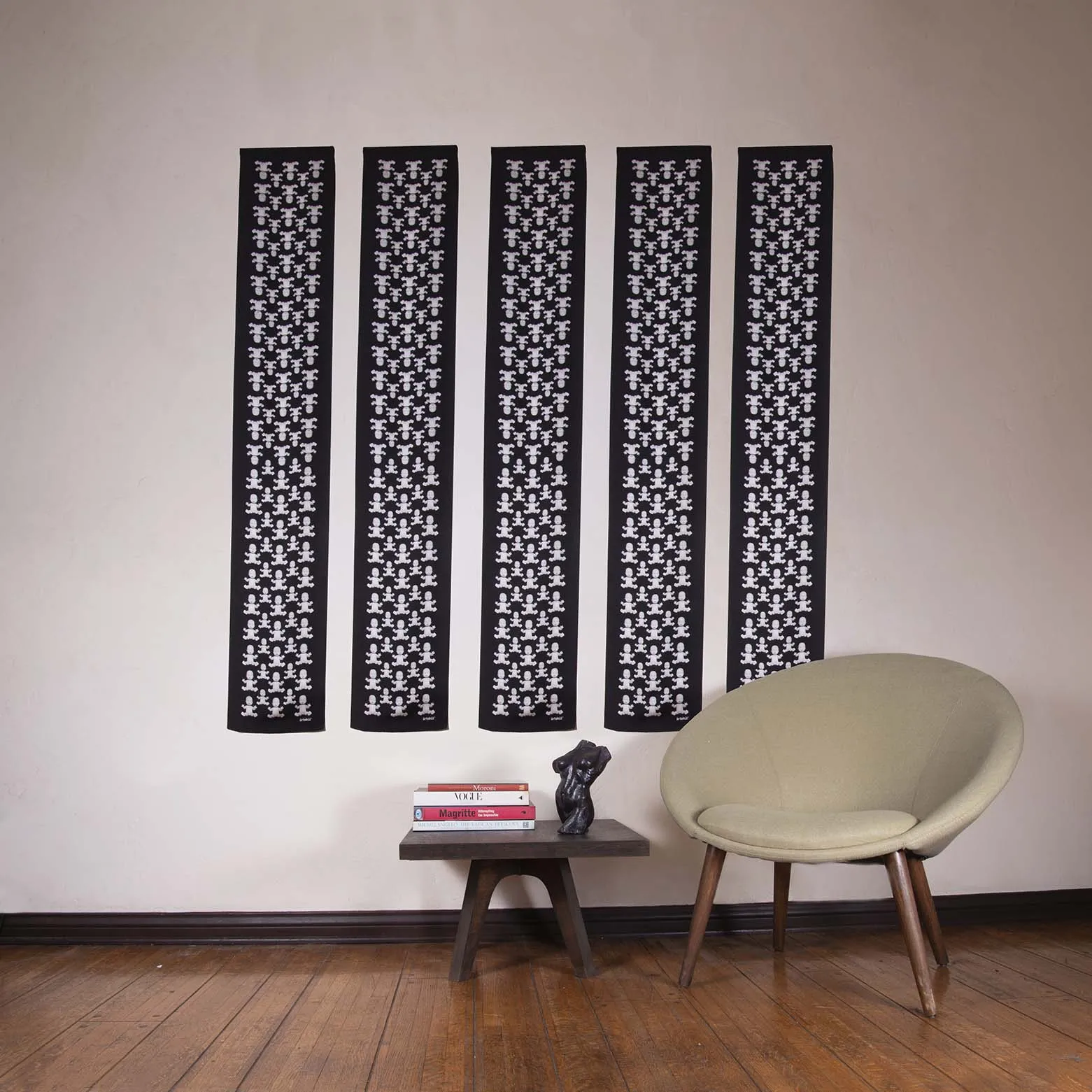 Baby Pop, Rectangle Scarf in Silk Twill