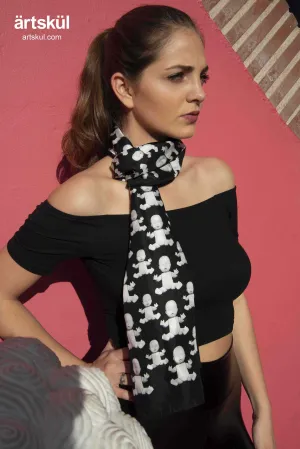 Baby Pop, Rectangle Scarf in Silk Twill