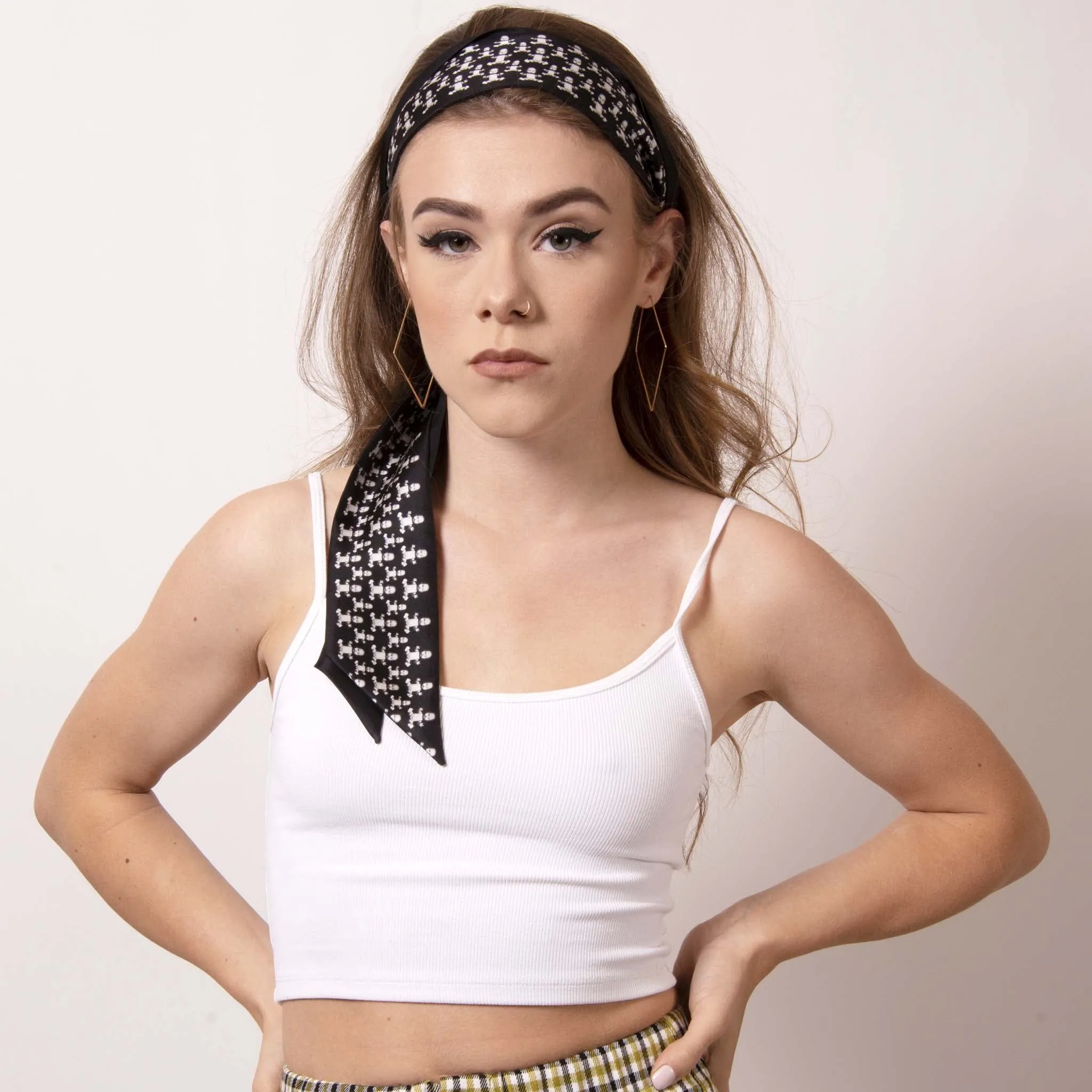 Baby Pop, Ribbon Scarf in Silk Twill