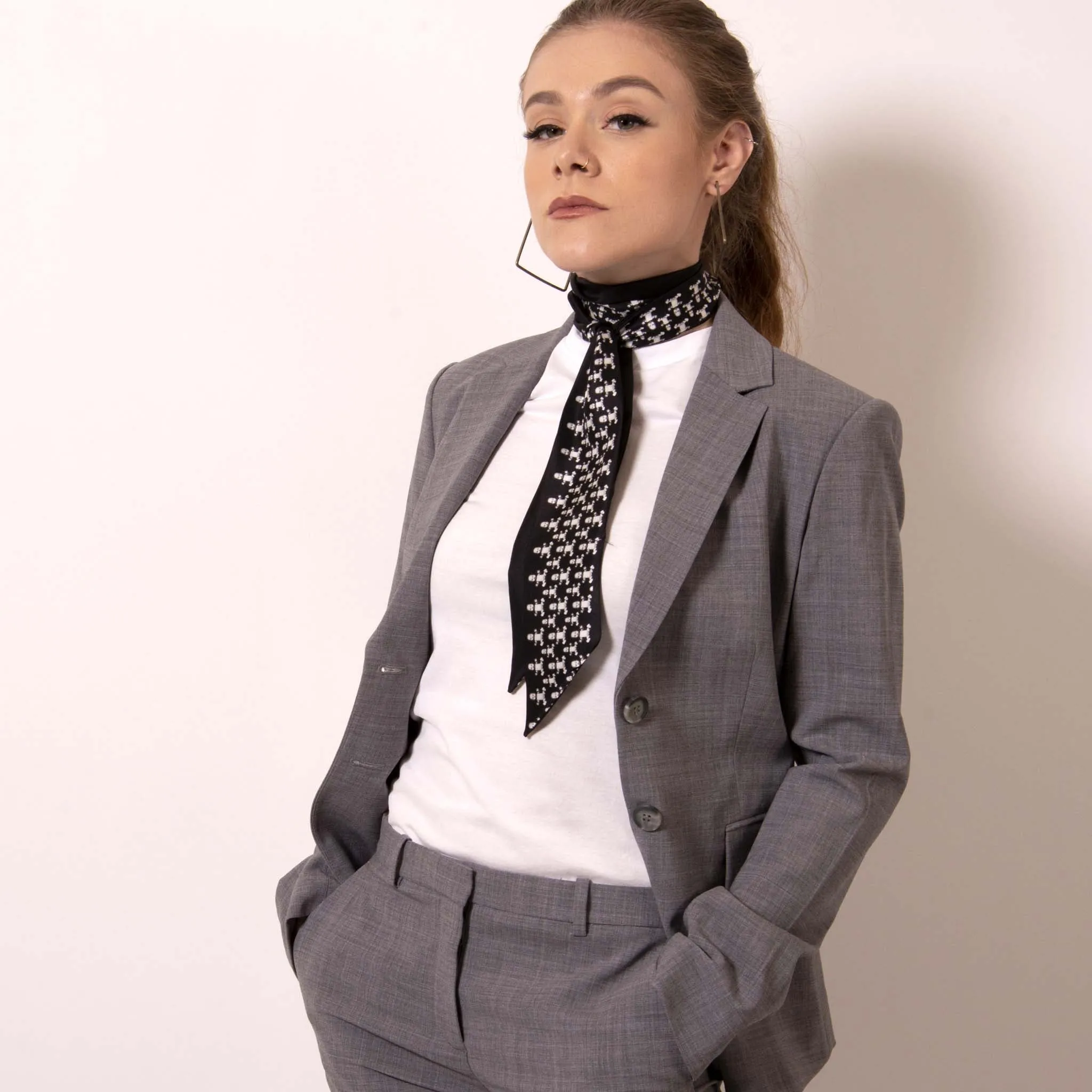 Baby Pop, Ribbon Scarf in Silk Twill