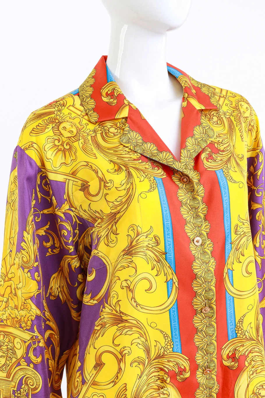Baroque Printed Silk Blouse
