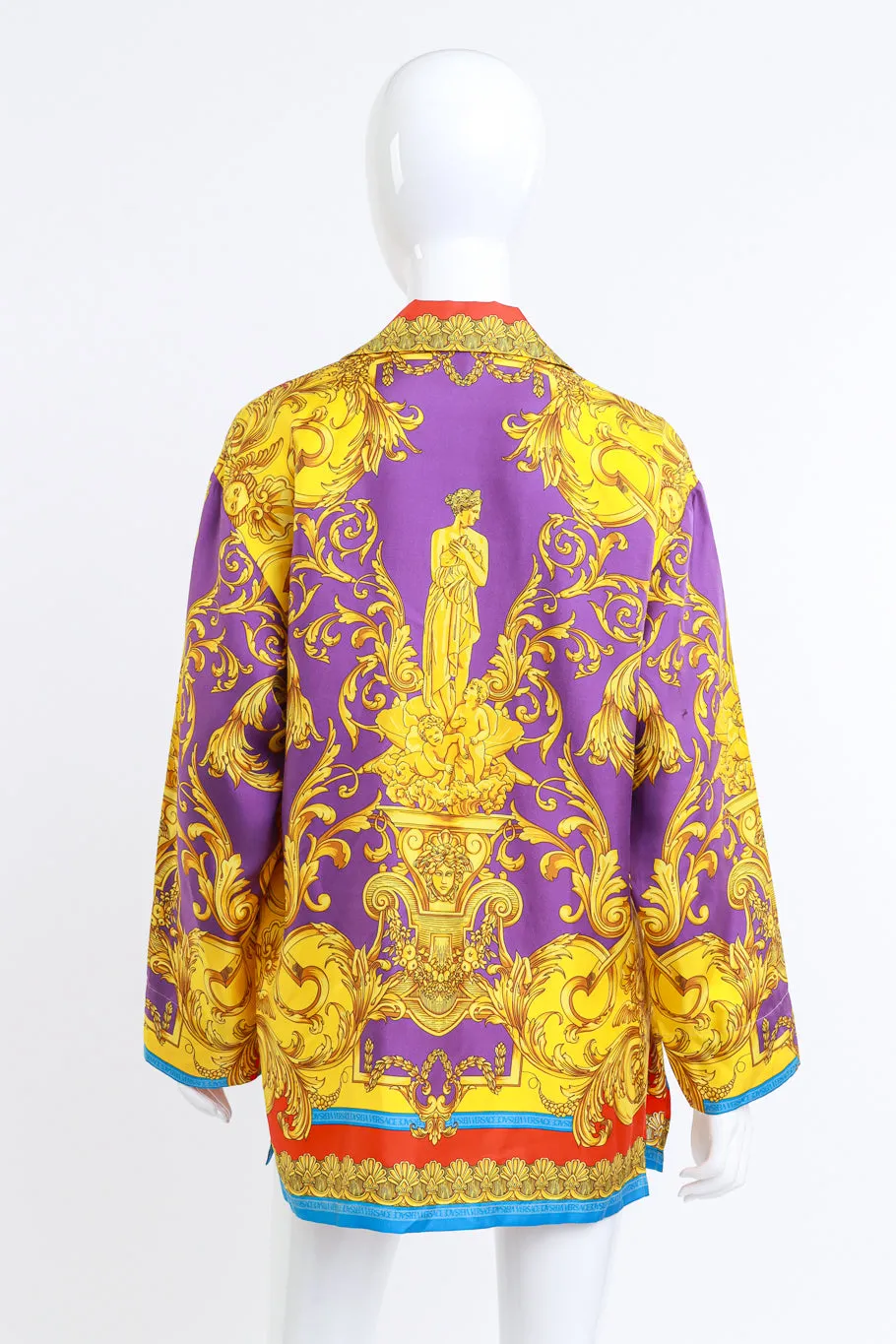 Baroque Printed Silk Blouse