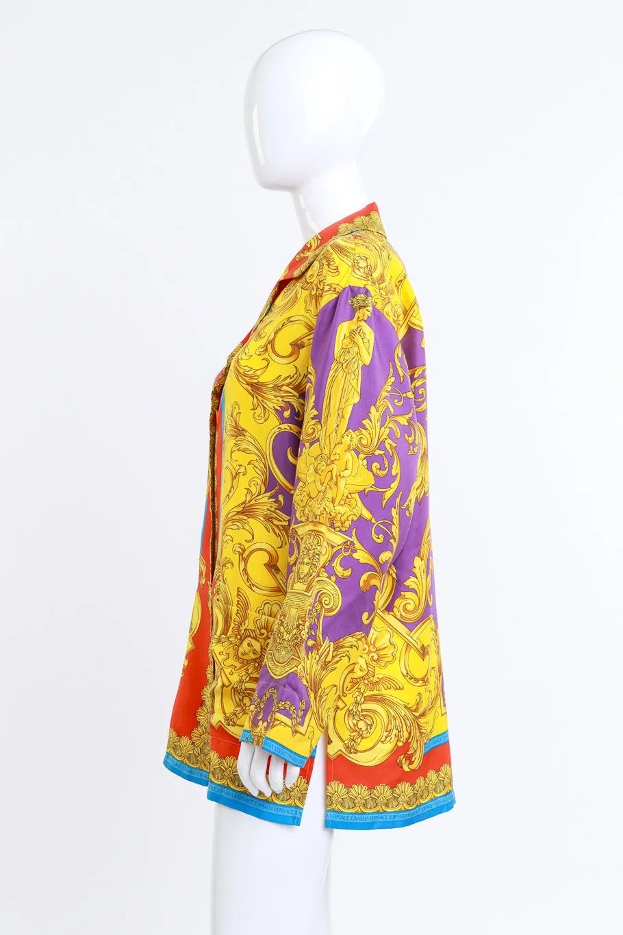 Baroque Printed Silk Blouse