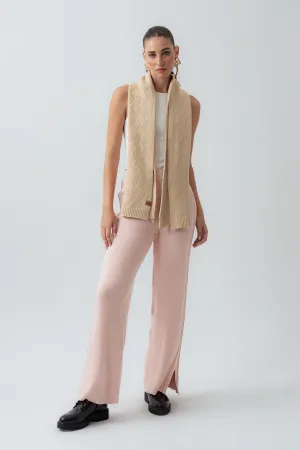 Beige Knitted Scarf