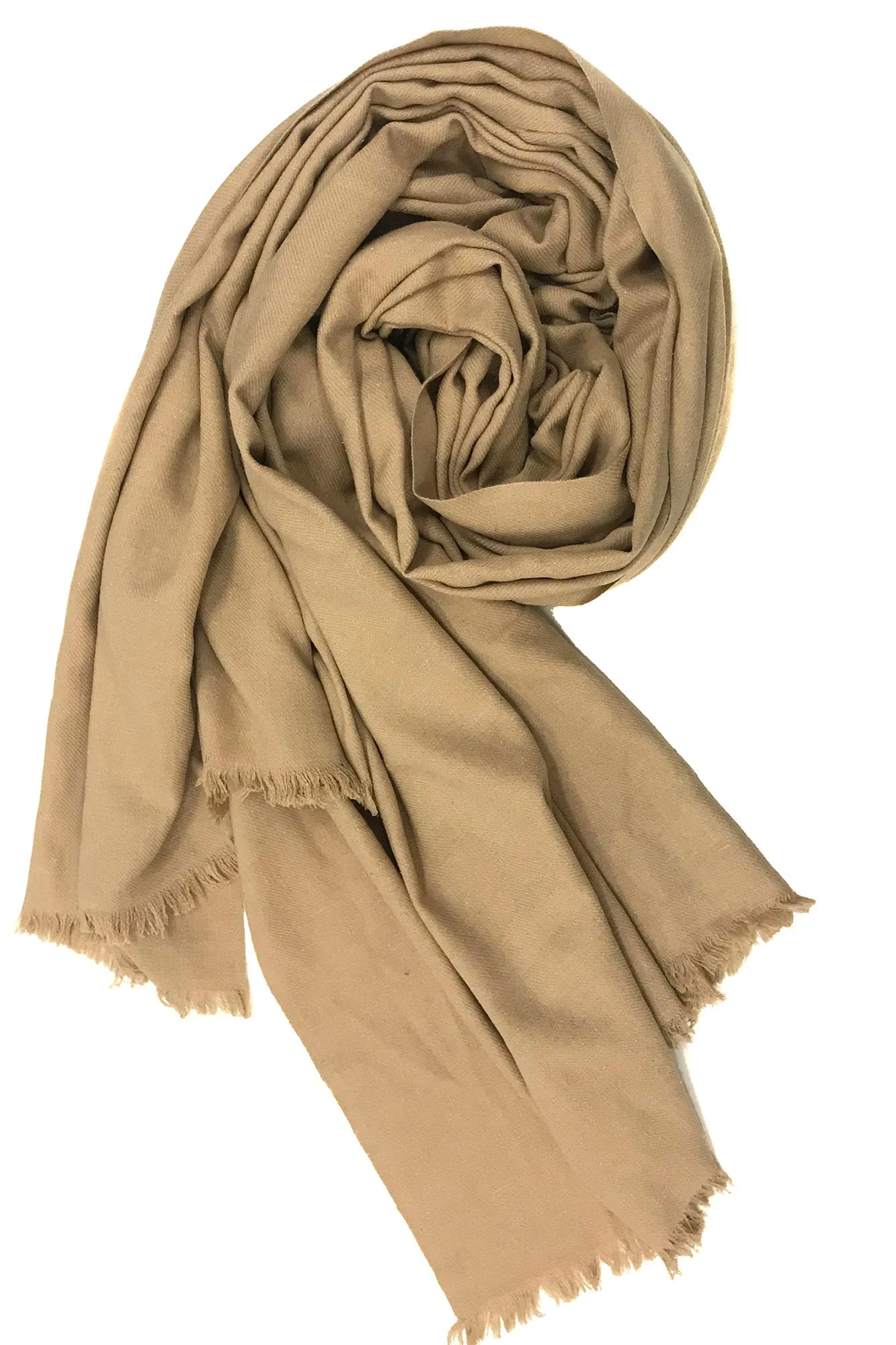 Beige Silk Cashmere Men Scarf