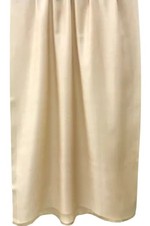 Beige Silk Wool Scarf