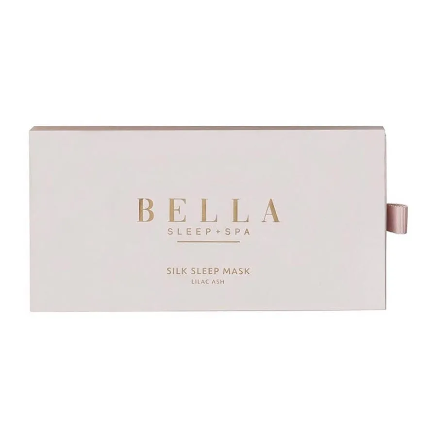 Bella Satin Sleep Mask In Lilac Ash