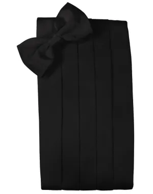 Black Noble Silk Cummerbund & Bow Tie Set