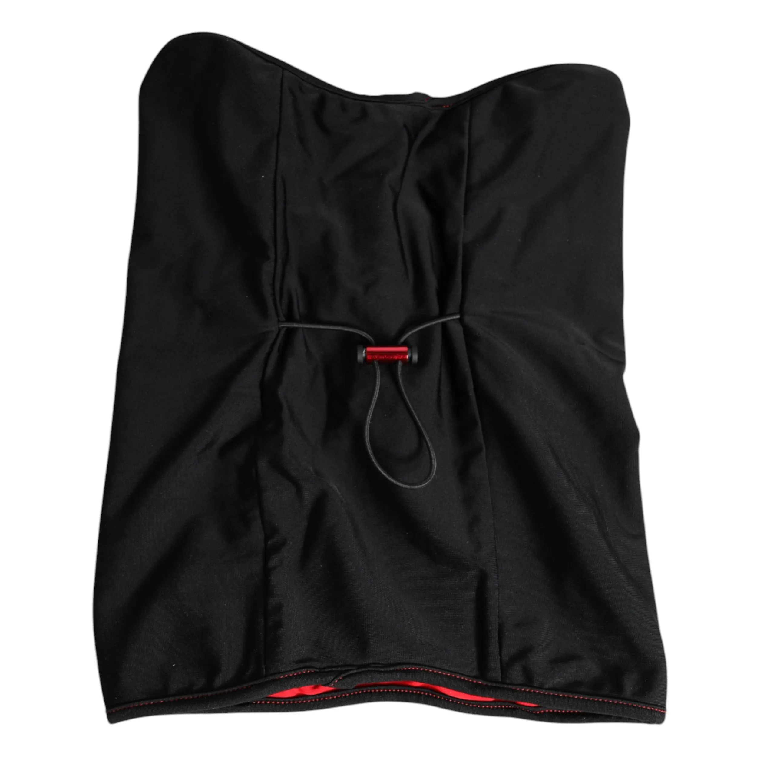 Black Nylon Knitted Neck Warmer Balaclava Scarf