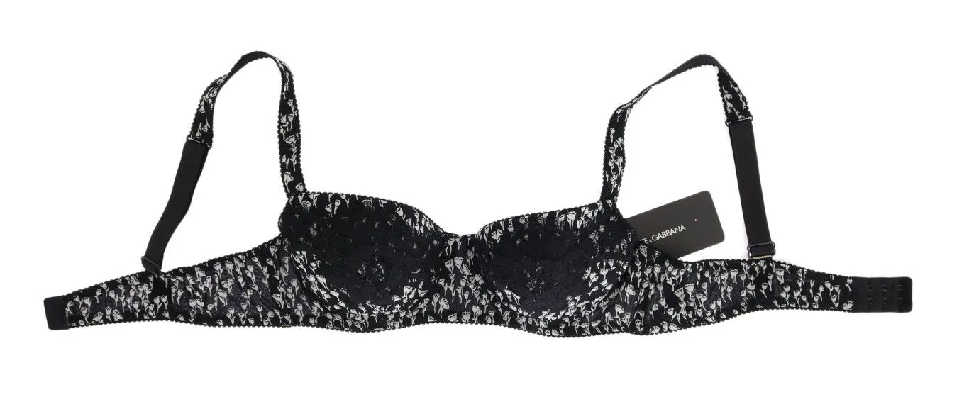 Black Silk White Lace Stretch Underwear