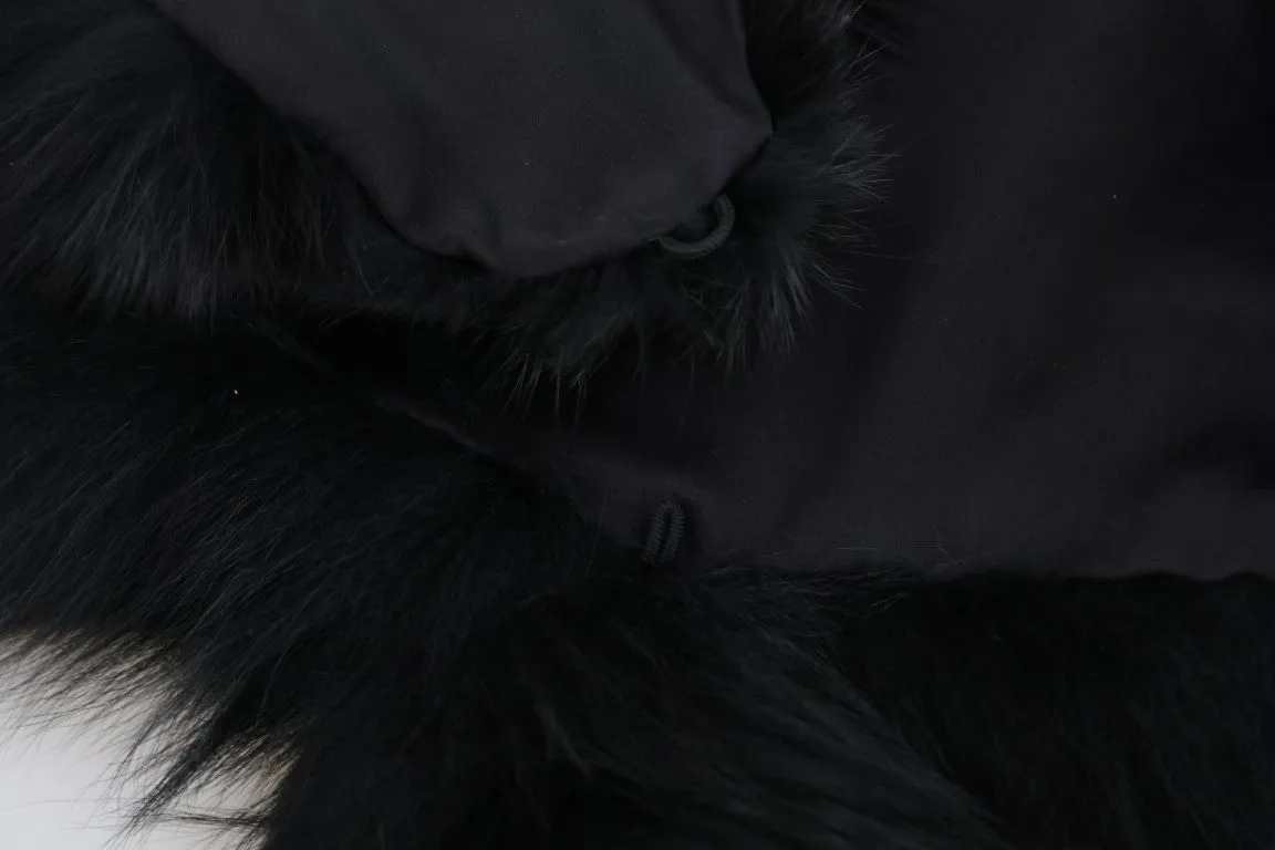 Black Silver Fox Fur Exclusive Scarf