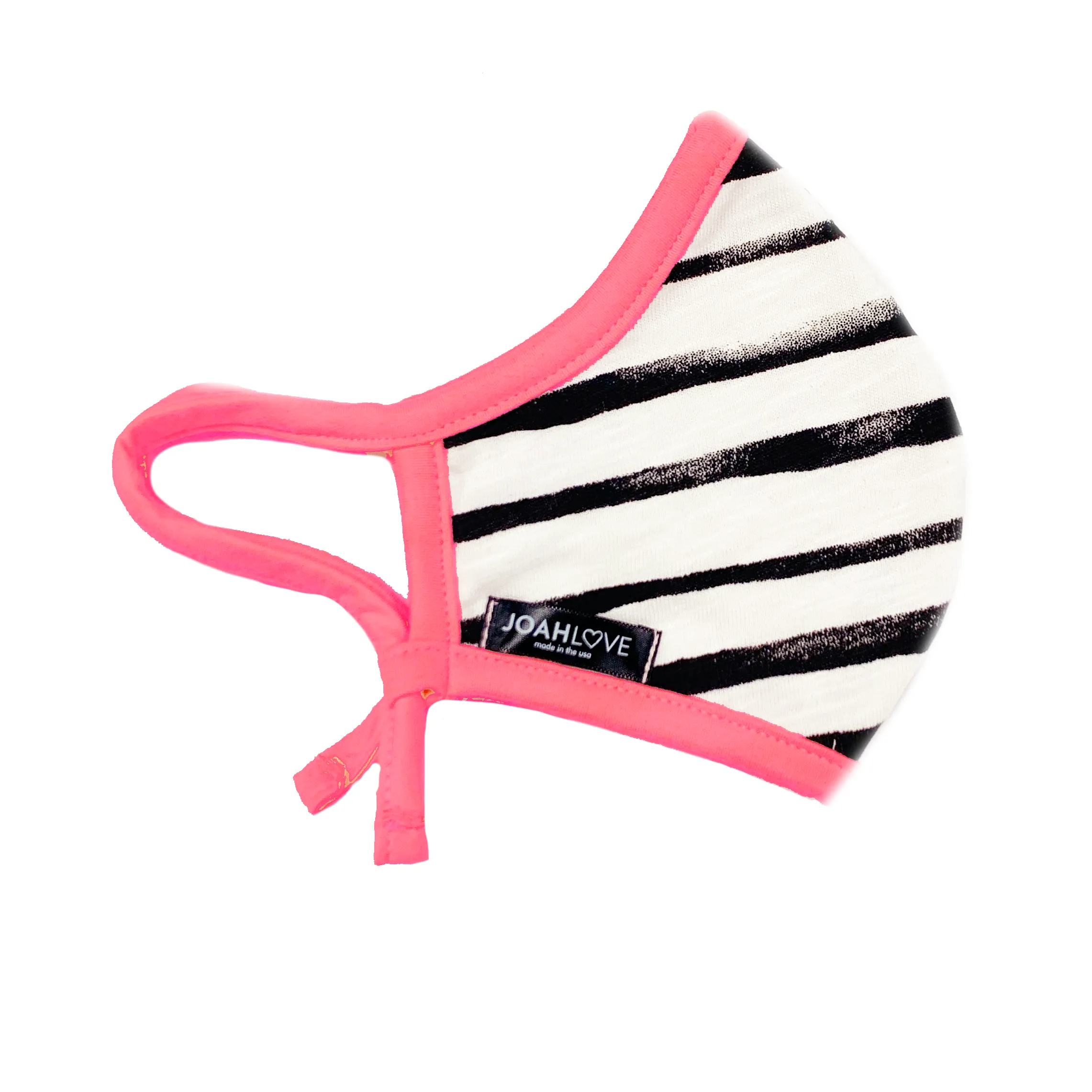 Black White Stripes | Pink Neon