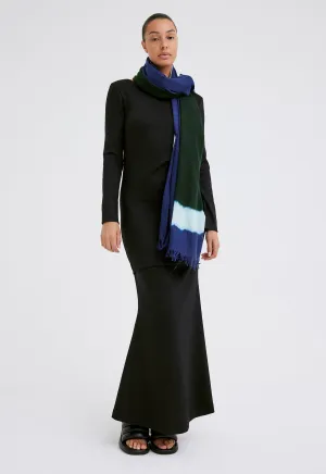 Blaze Wool Shawl - Skipper / Bavaria