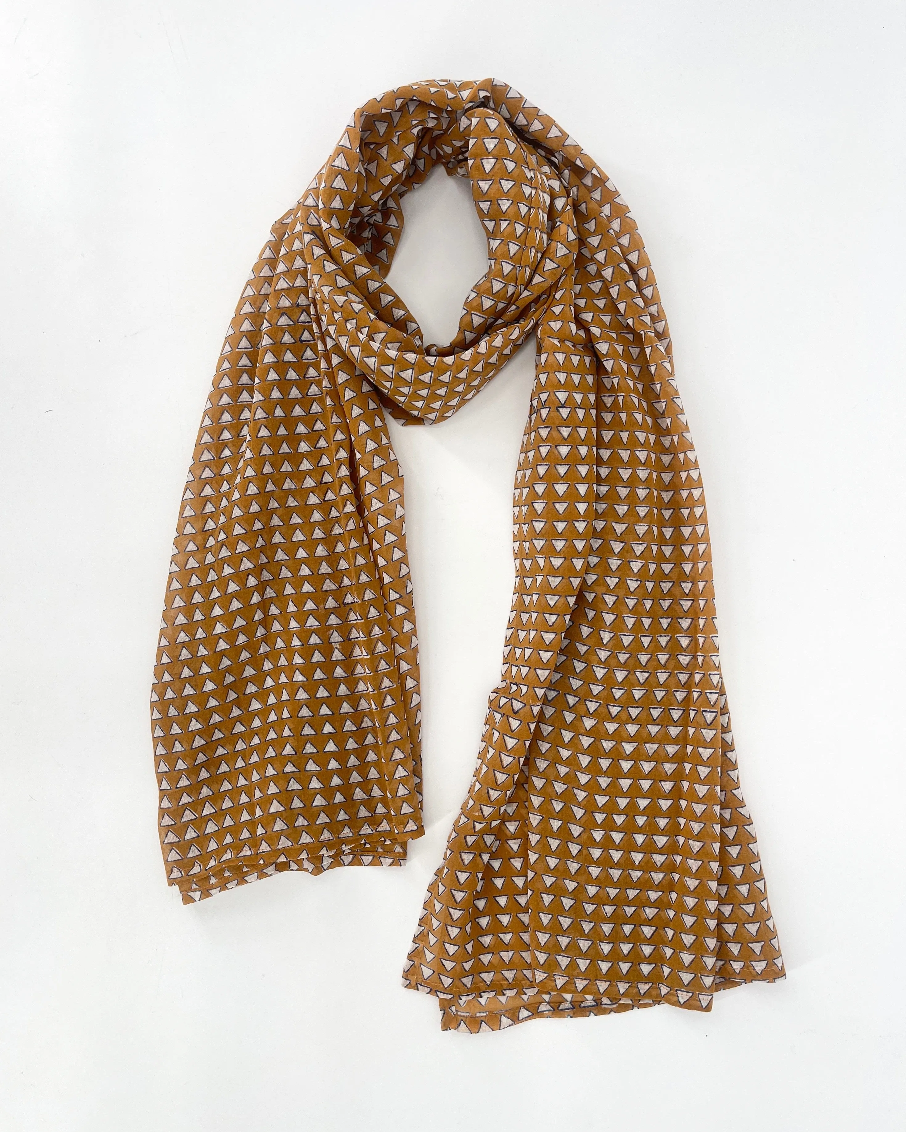 Block Printed Cotton Scarves