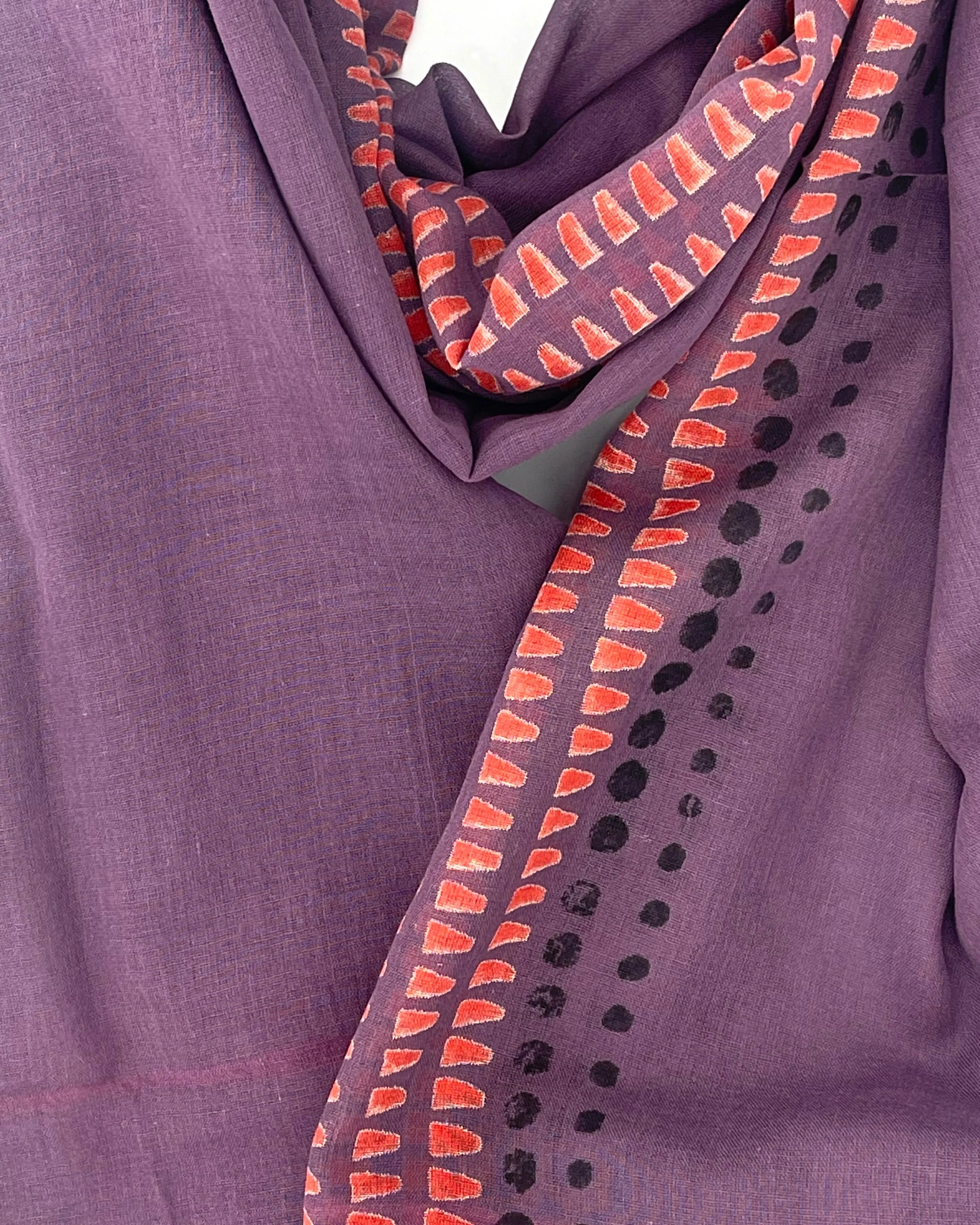 Block Printed Cotton Scarves