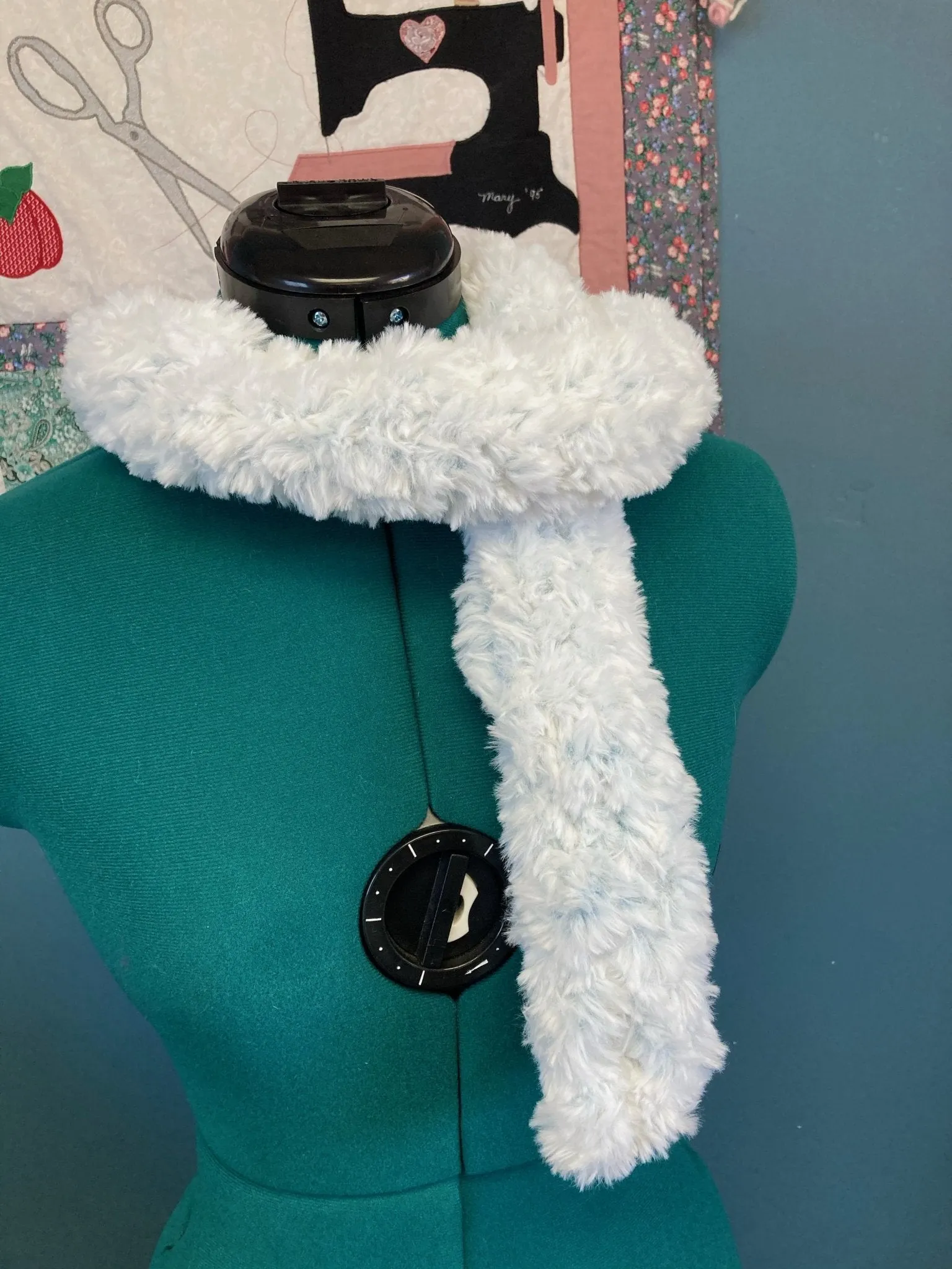 Blue Bengal Scarf Faux Fur