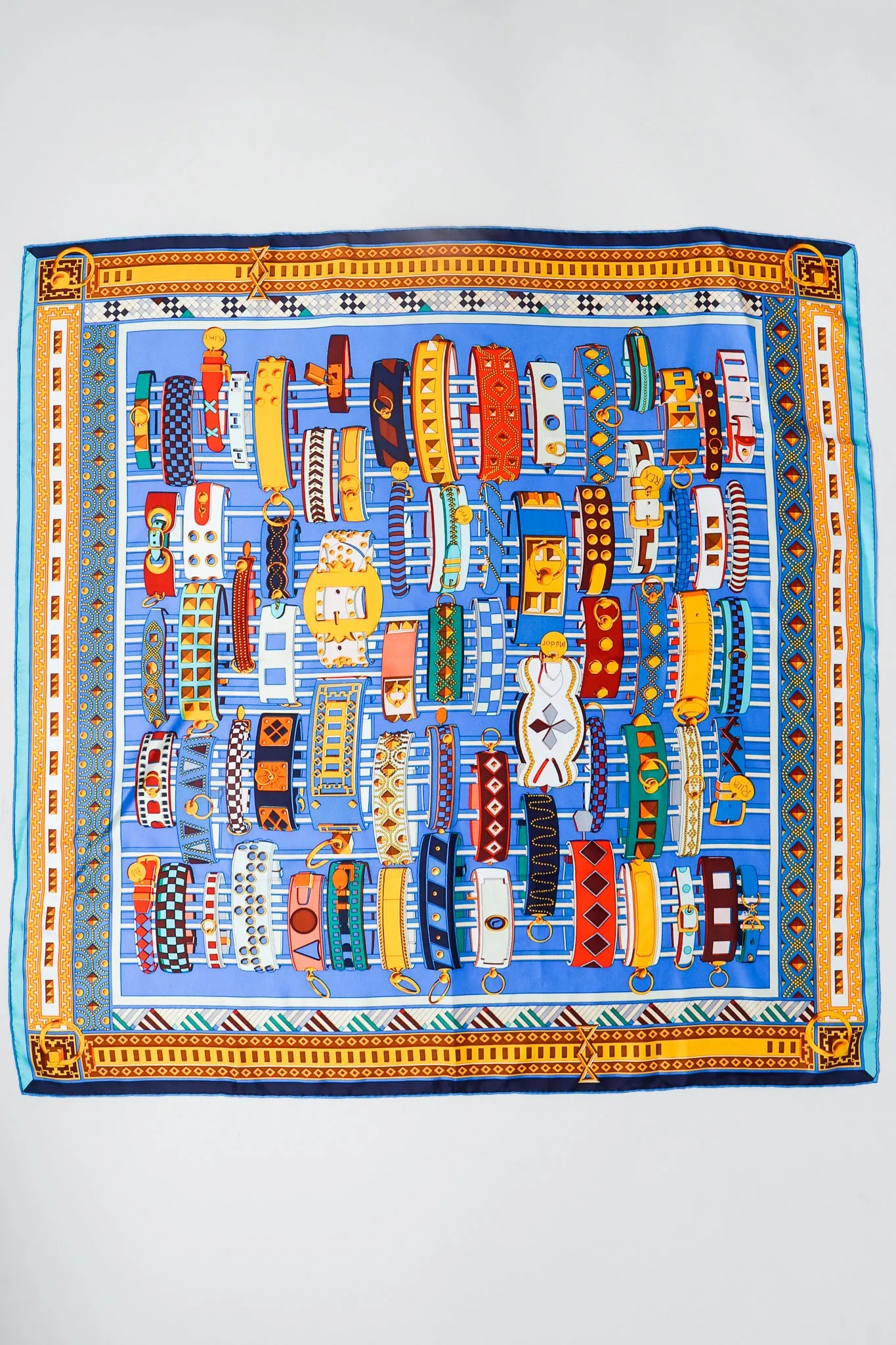 Blue Collier De Chien Scarf