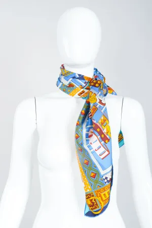 Blue Collier De Chien Scarf