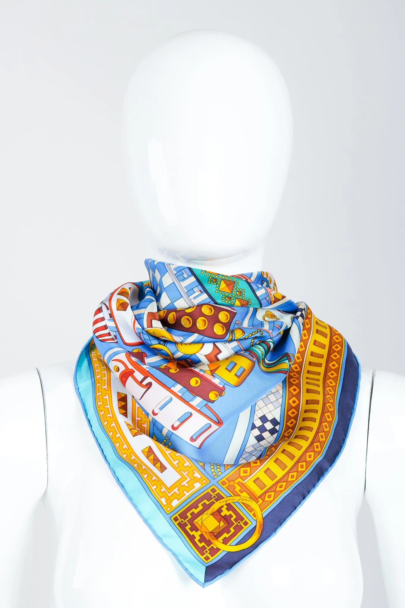 Blue Collier De Chien Scarf