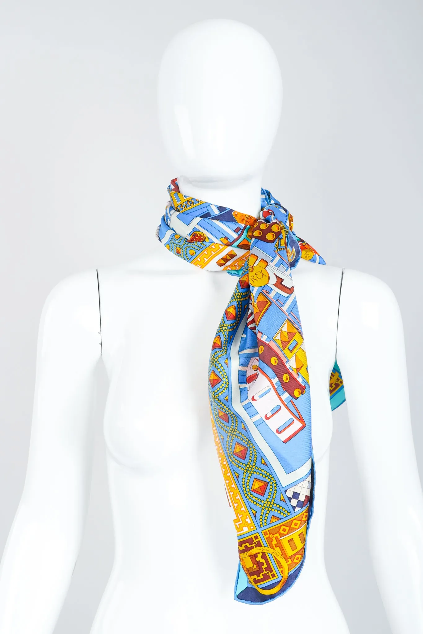 Blue Collier De Chien Scarf