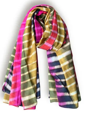 Blurred Stripes | Vibrant Pink   Olive