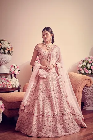 Blush Pink Bridal Lehenga