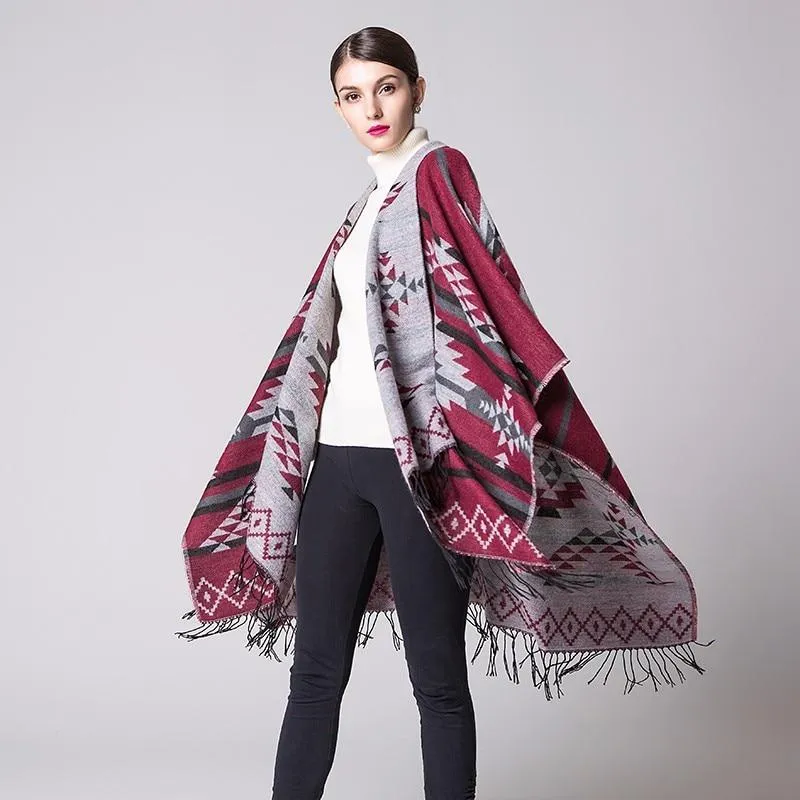 Bohemian Winter Poncho