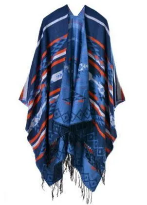 Bohemian Winter Poncho