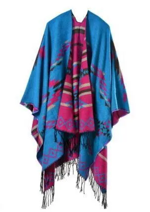 Bohemian Winter Poncho