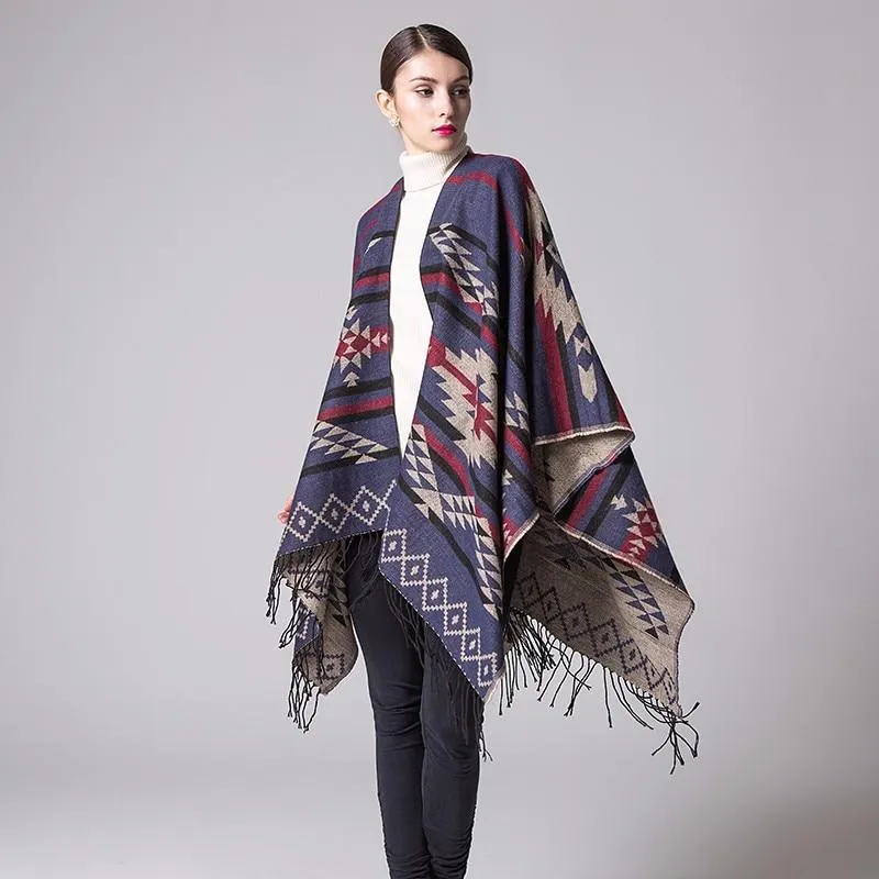 Bohemian Winter Poncho