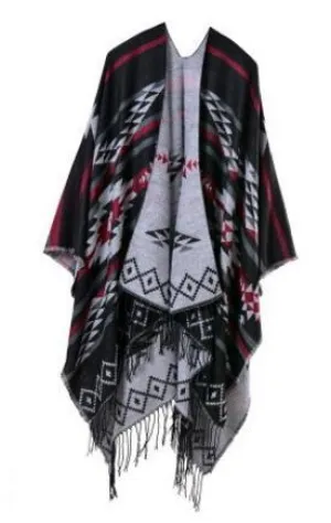 Bohemian Winter Poncho