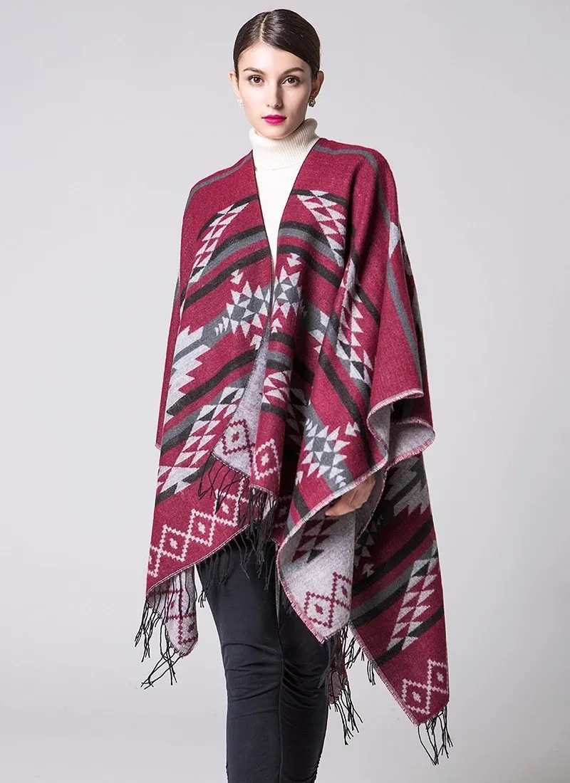 Bohemian Winter Poncho