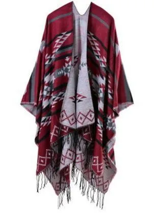 Bohemian Winter Poncho