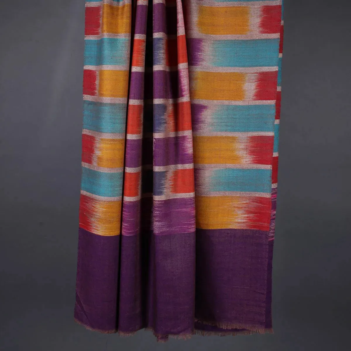 Brick Wall Design Handwoven Pashmina Shawl