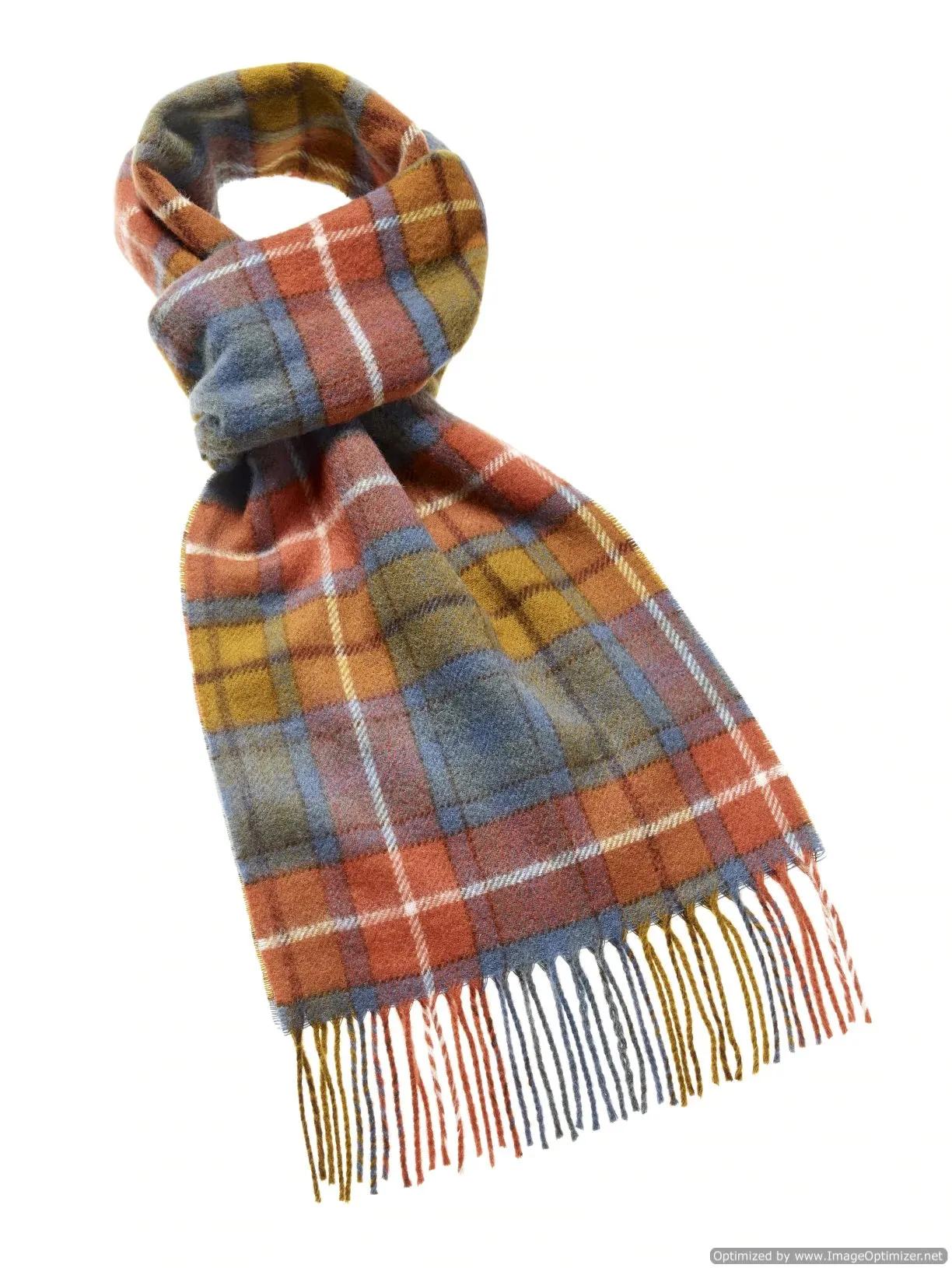 Bronte by Moon Merino Lambswool Tartan/Plaid Scarves