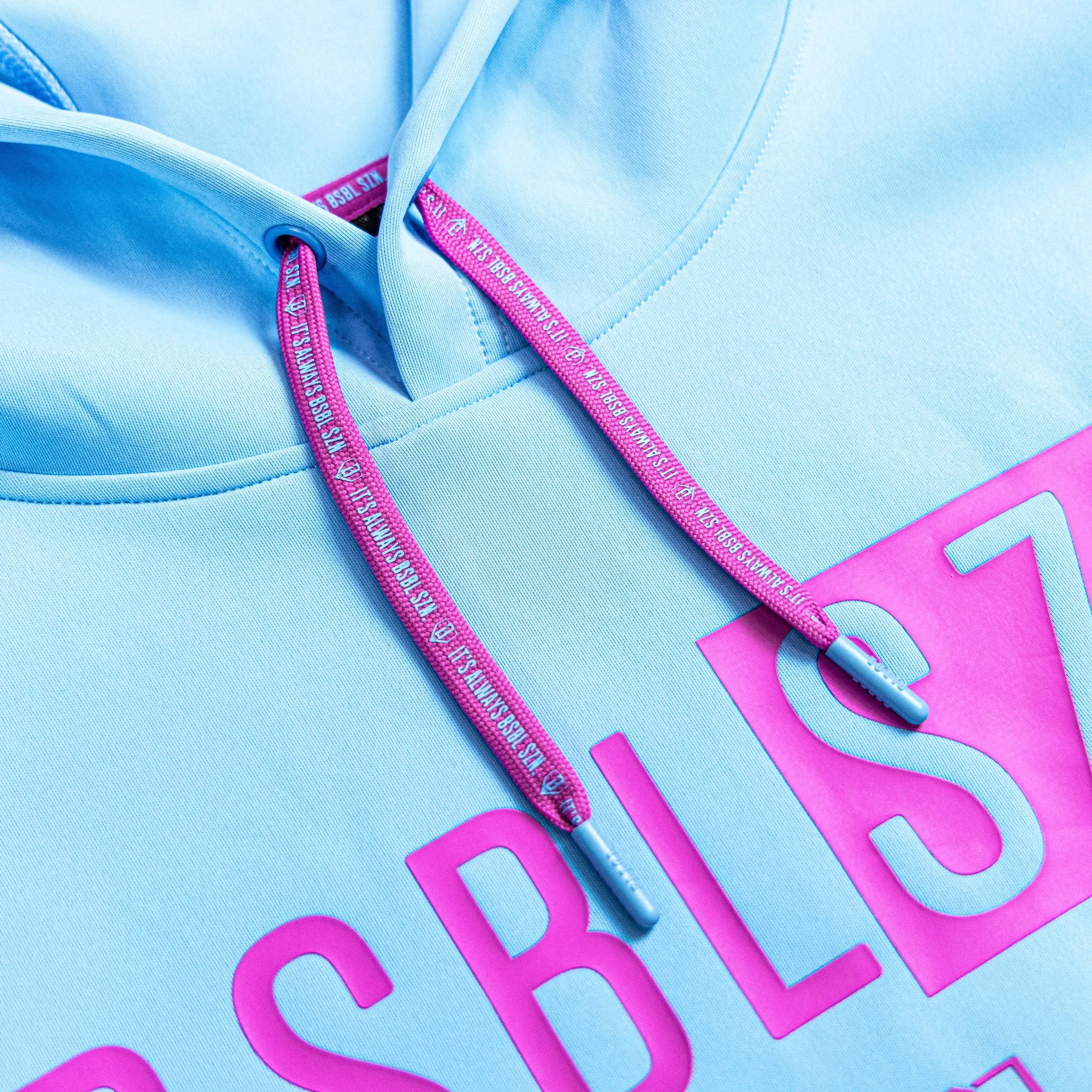 BSBL-SZN Short Sleeve Hoodie V3 - Cotton Candy Blue