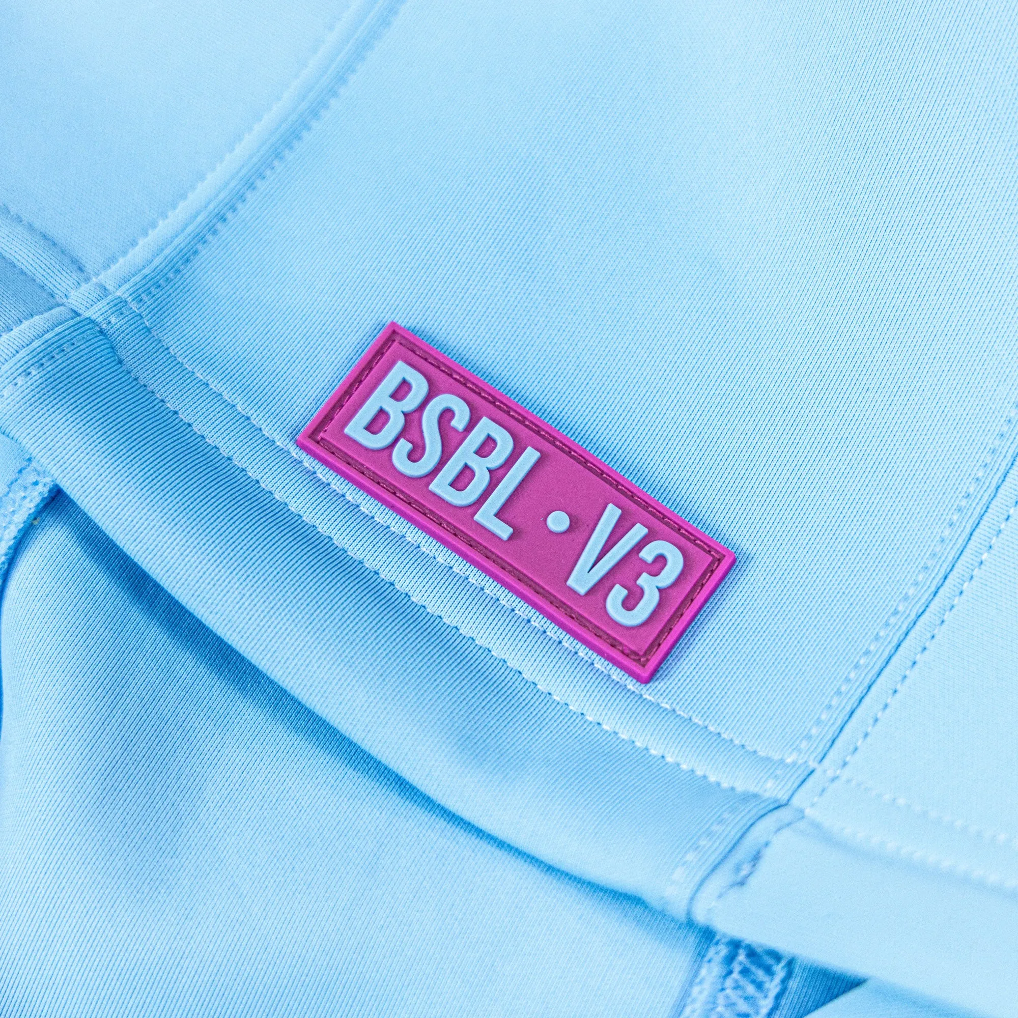 BSBL-SZN Short Sleeve Hoodie V3 - Cotton Candy Blue