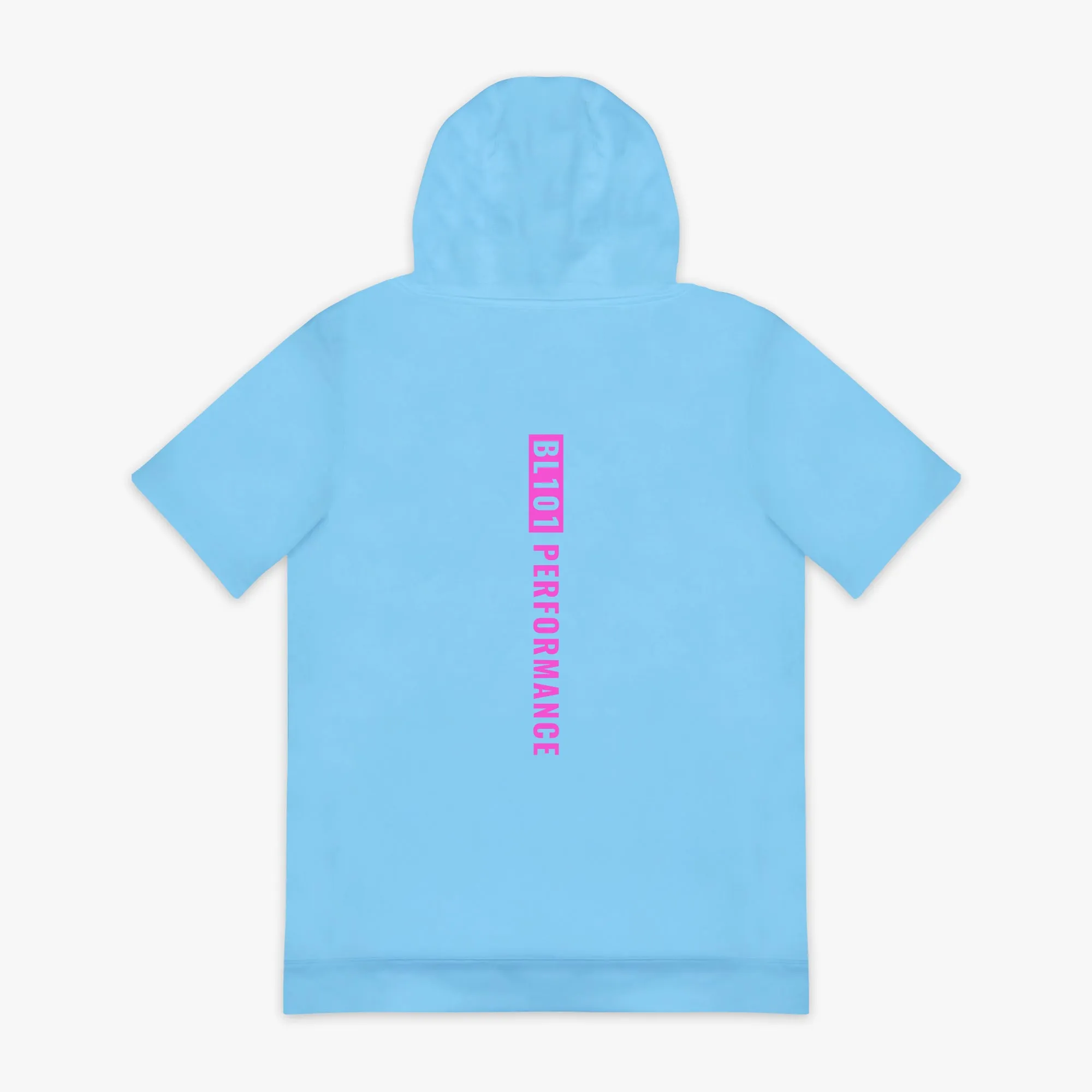 BSBL-SZN Short Sleeve Hoodie V3 - Cotton Candy Blue
