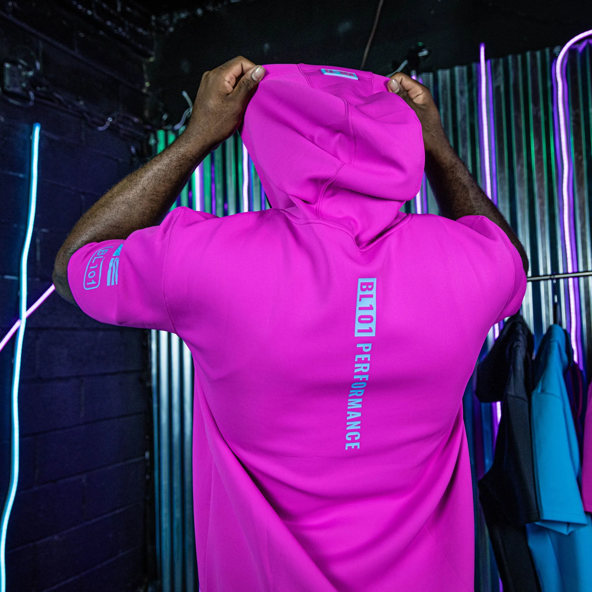 BSBL-SZN Short Sleeve Hoodie V3 - Cotton Candy Pink