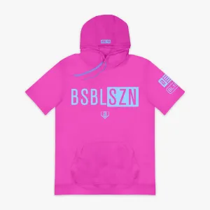 BSBL-SZN Short Sleeve Hoodie V3 - Cotton Candy Pink