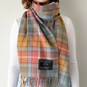 Buchanan Antique Scottish Tartan Lambswool Wide Scarf